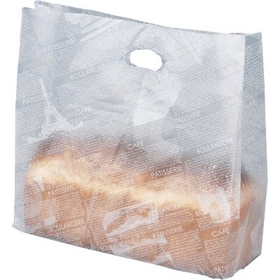 パン袋 フランス文字柄ポリエチレン HD-77 特大 (100枚入)拍卖