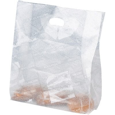 パン袋 フランス文字柄ポリエチレン HD-70L 大 (100枚入)拍卖