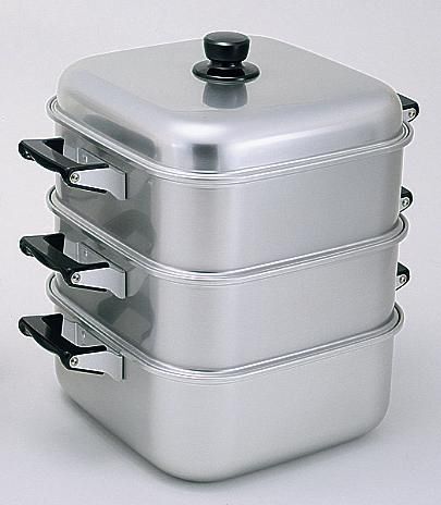 アルマイト角型蒸器 36cm 二重 (AMS71362)拍卖