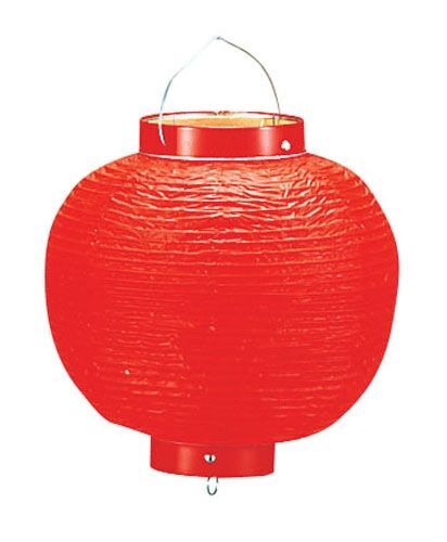 ビニール提灯丸型 《9号》 赤ベタ b47 (YTY0293Q)拍卖