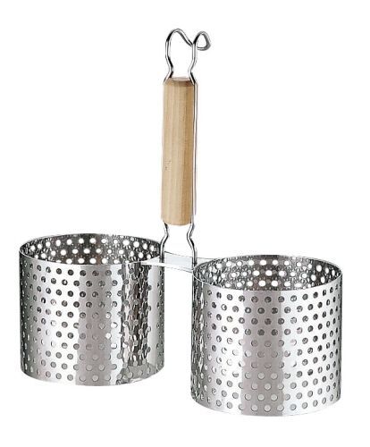 18-8 木柄かき揚げリング 2連 M (BKK1502)拍卖