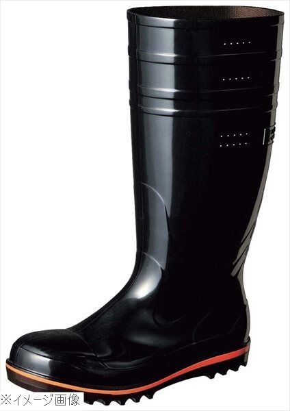 弘進 食品用安全長靴 ハイブリーダーガードHB500 黒 23.5cm拍卖