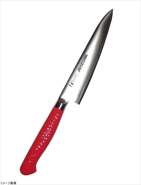 ハセガワ 抗菌カラー庖丁 ペティーナイフ 15cm レッド MPK-15拍卖