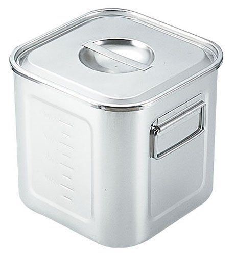 SAモリブデン深型角キッチンポット 目盛付(手付) 36cm (AKK05036)拍卖