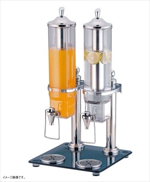 KINGO(キンゴー) ジュースディスペンサー2.6L 36402-2(2連タイプ) <FZY7201>拍卖