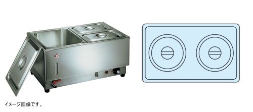 K 電気 フードウォーマー ヨコ型 KU-111Y 6.5L×2拍卖