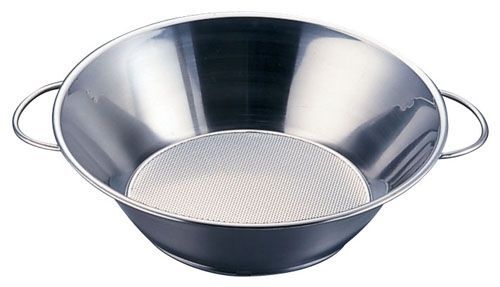 UK18-8 両手ハンドルパンチング油こし 26.5cm (AAB1626)拍卖