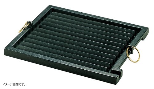 三和精機製作所 鉄鋳物 角グリルパン 大 AGL06001拍卖