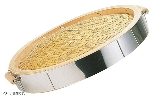 18-0 ステンレス張り中華セイロ 蓋 (手付)54cm拍卖