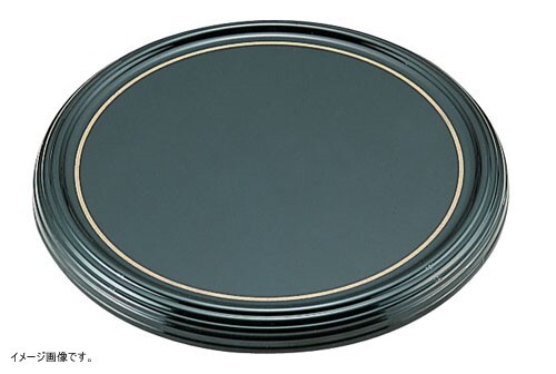 陶器風メラミン製 ケーキトレー丸型 CT-2300-KS(金線入)拍卖