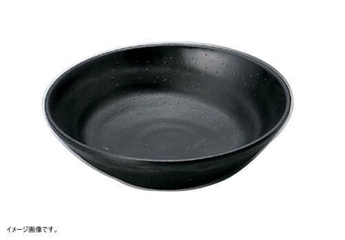 MIN(マイン ) メラミンウェア 黒 丸深皿 小 M11-131拍卖