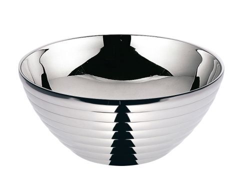 18-8 サラダボール/ライン(ダブル) 二重中空構造 12cm (PSLL501)拍卖