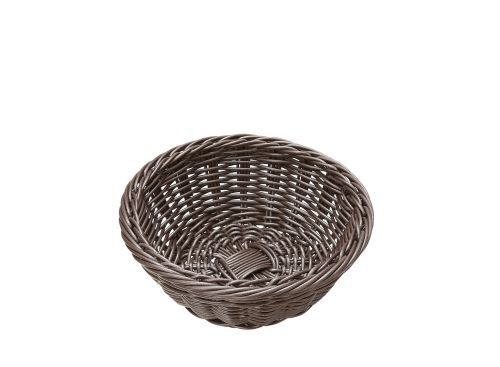 樹脂バスケット 丸型 こげ茶 91-078C (WBS8306)拍卖