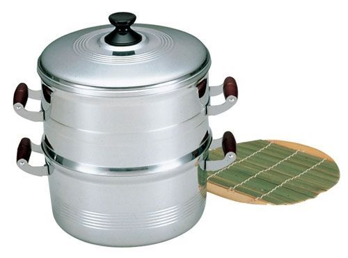 アルミ長生セイロ〈デラックス〉 33cm 一重 (ASI08331)拍卖