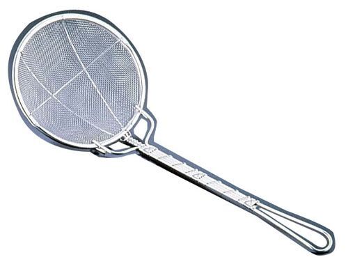 18-8 強力プレス 丸カス揚げ 荒目(16メッシュ)18cm (AKS3306)拍卖