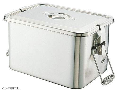 UK 18-8 パッキンフック付 角型ストックポット 34cm 手付 0059100拍卖