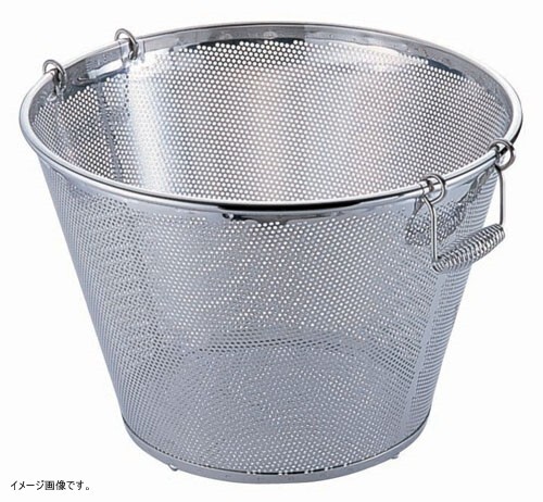 UK18-8 パンチング 平底深型揚げざる 45cm(穴径φ2.2mm)拍卖