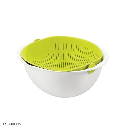 曙産業 ミラくるザル・ボウル 水切り サラダスピナー 大 グリーン MZ-3510拍卖