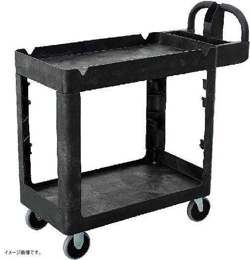 トラスト シェルフユーティリティーカート 2段 4044 ブラック拍卖