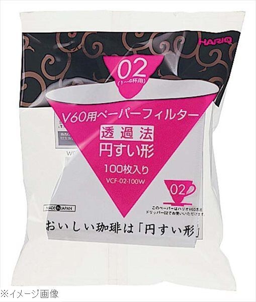 ハリオ V60用ペーパーフィルター(100枚入)VCF-03W拍卖