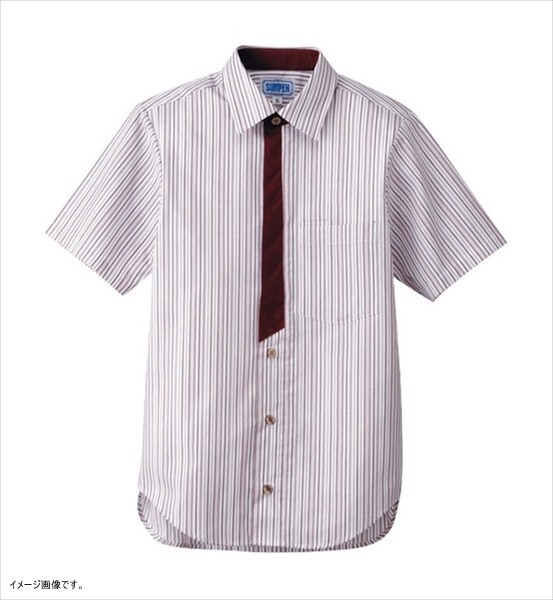 サンペックス 【業務用】 男女兼用半袖シャツ 4L BT-3123 エンジ拍卖