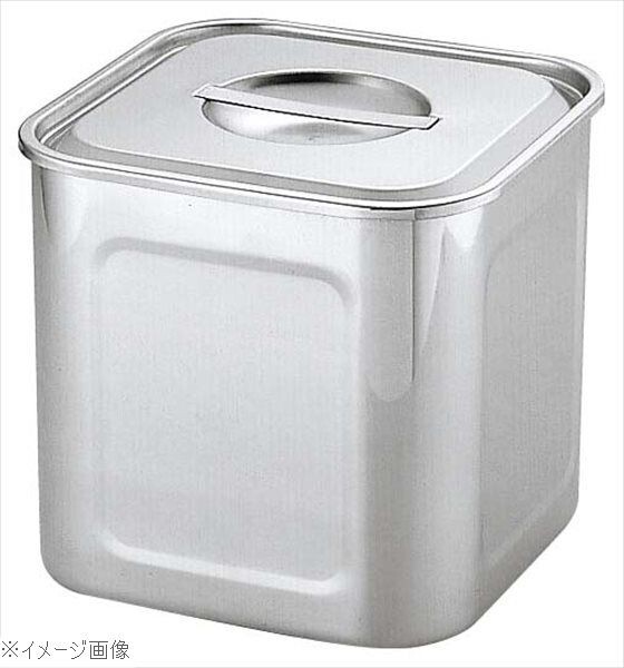 UK 18-8(ステンレス) HACCP 深型角キッチンポット 15cm拍卖