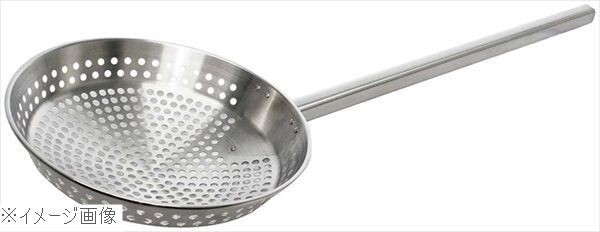 ステンレス 一体型角柄網ひしゃく 25cm(6mm穴)柄長600 KSA25-60拍卖
