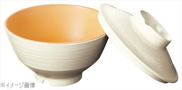 レンジアップメラミン食器 飯碗 小(身)アイボリー/オレンジ・C A105BRIOC拍卖