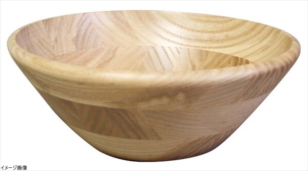 La-Luz (ラ・ルース) ホワイトアッシュ サラダボール φ200 縁丸タイプ 130031拍卖