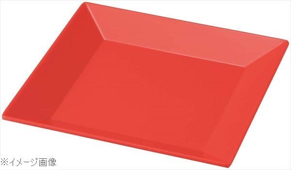 メラミン シンプルシリーズ スクエアプレート SP-11R 赤拍卖
