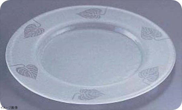 ガラス製ショープレート サテン仕上 8003/242 葉っぱ拍卖