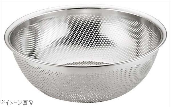 UK 18-8(ステンレス) HACCP パンチング浅型ざる 46cm拍卖
