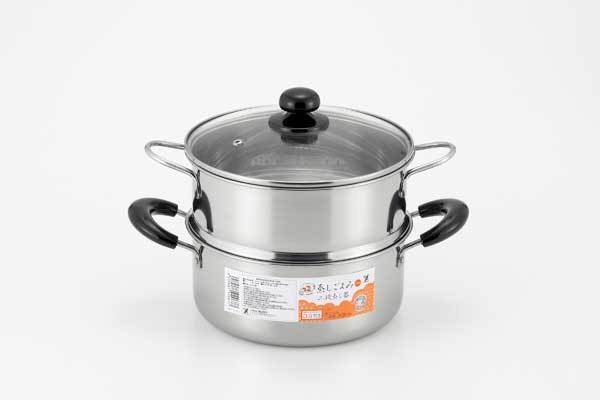 ヨシカワ yoshikawa 蒸しごよみ 二段蒸し器20cm SJ2967拍卖