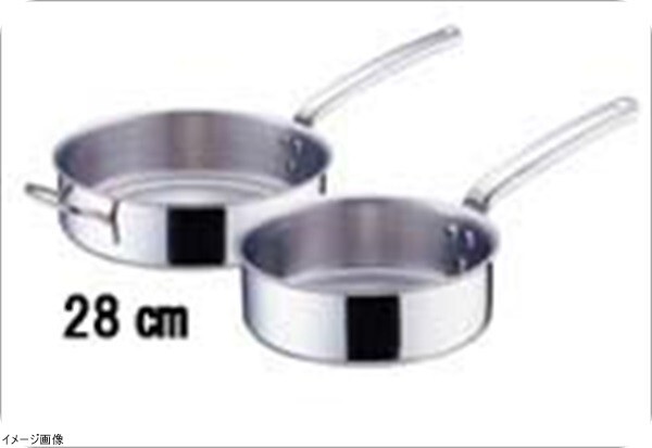 18-10プライオリティ 片手浅型鍋(蓋無) 3691-24 デバイヤー拍卖