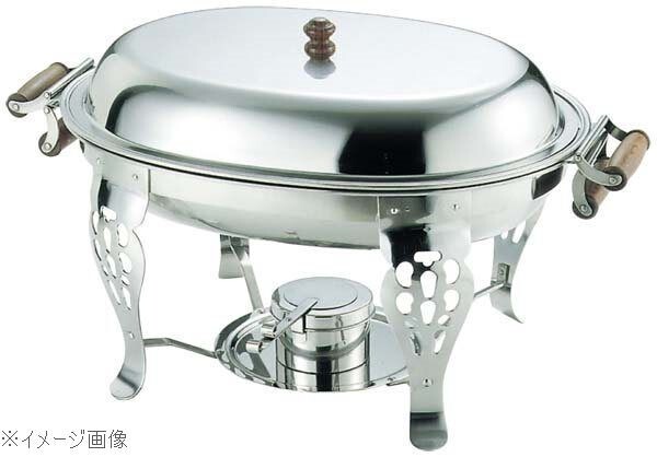 UK 18-8(ステンレス) 木柄 小判チューフィングディッシュ用 中鍋 20インチ拍卖