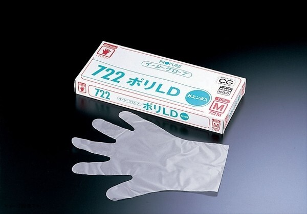 オカモト イージーグローブ722ポリLD S 100枚入 722S拍卖