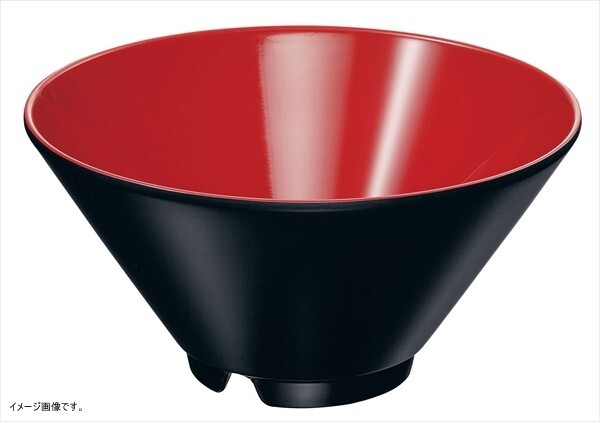 台和 業務用 メラミン食器 19cm ヌードルボール 内朱外黒 SS-920-RB拍卖