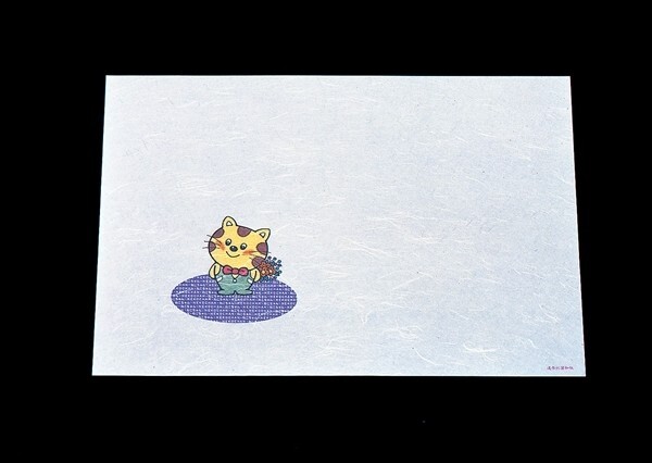 尺三 懐石まっと 抗菌遠赤和紙(100枚入)ねこちゃん WO-02拍卖