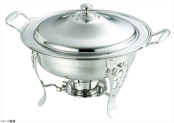 UK18-8共柄丸チェーフィングデッシュ 131/2インチ拍卖