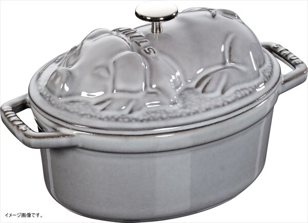 ストウブ staub ピギー・ココット17cm グレー 40500-176拍卖