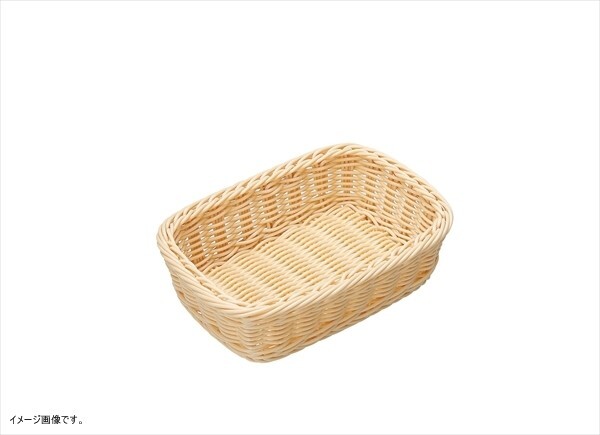 ディスプレイ バスケット 樹脂 かご 角 食洗機 対応 白 25×17cm (高さ約6cm) 91-075A拍卖