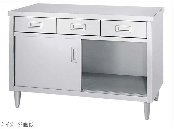キャビネット作業台 ED型(片面/引出・ステンレス戸)ED-18060拍卖