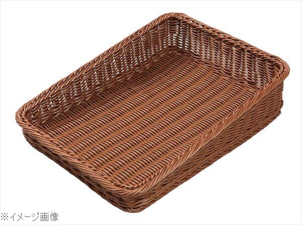 PPラタン ベーカリーバスケット 斜め30型 ブラウン BB-K4030-BR拍卖