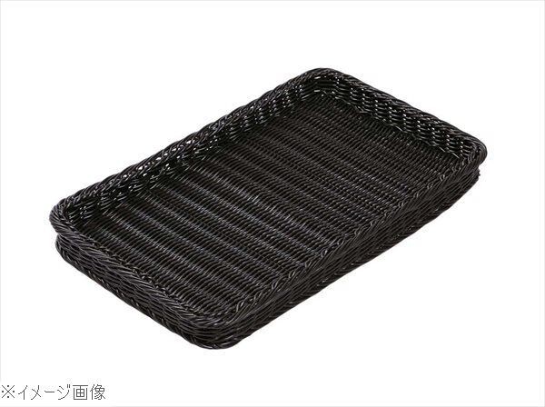 PPラタン ベーカリーバスケット 薄型25型 ブラック BB-4025-BK拍卖