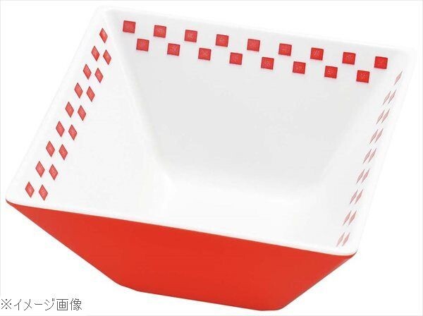 メラミン ツートーンシリーズ スクエアボール10 赤 CH-10R拍卖