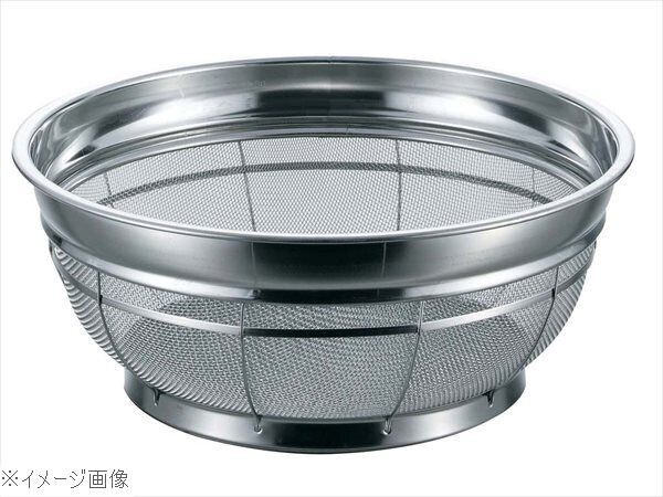 BK 18-8(ステンレス) カラーバー付 F型ザル 普通目 20cm 14メッシュ イエロー拍卖