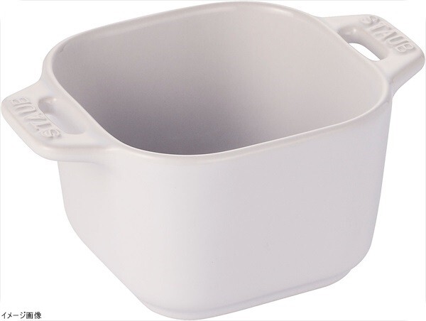 ストウブ EXミニスクエアラムカン2ヶ組 40511-113 ホワイト拍卖