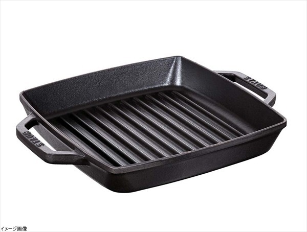 ストウブ グリルパン ピュアグリルスクエア 23cm ブラック 40511-728-0拍卖
