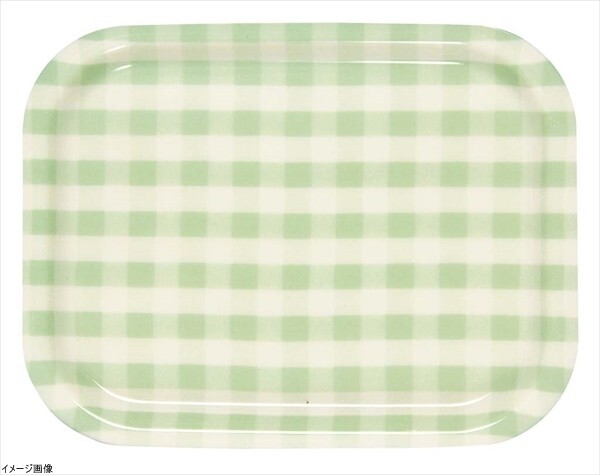 Rトレー ミルキーチェック(S)グリーン(ノンスリップ加工)拍卖