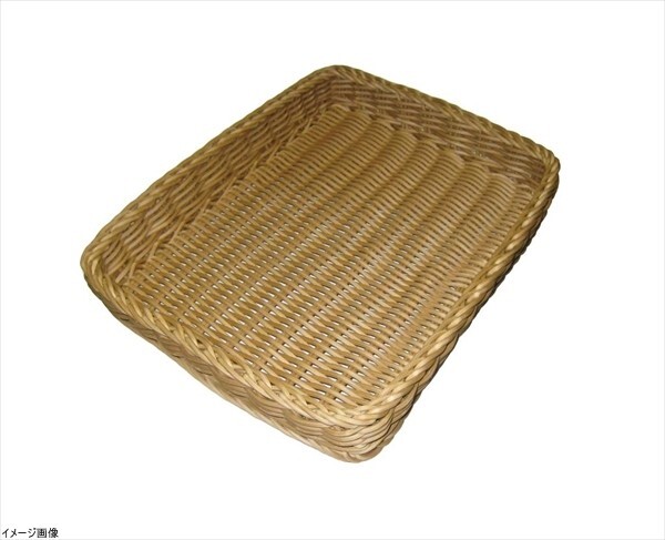 ザリーン社 PP製 フラットバスケット L ベージュ 557041拍卖